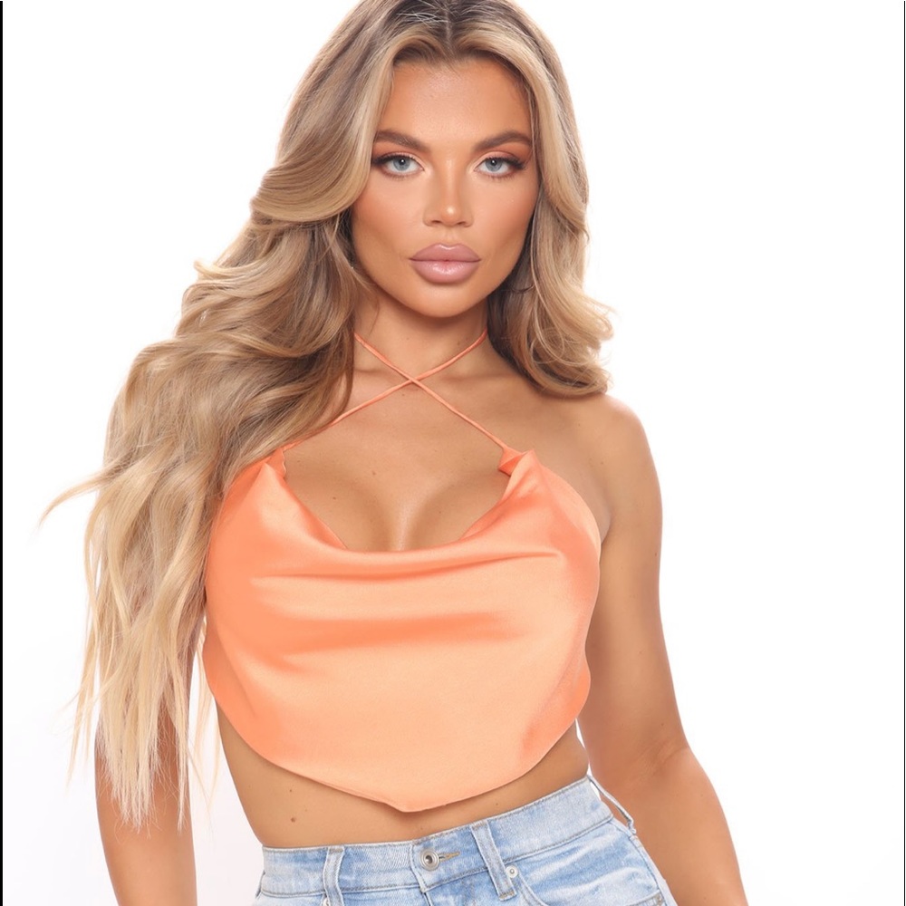 Satin backless top- NEW without tags - Picture 4 of 7